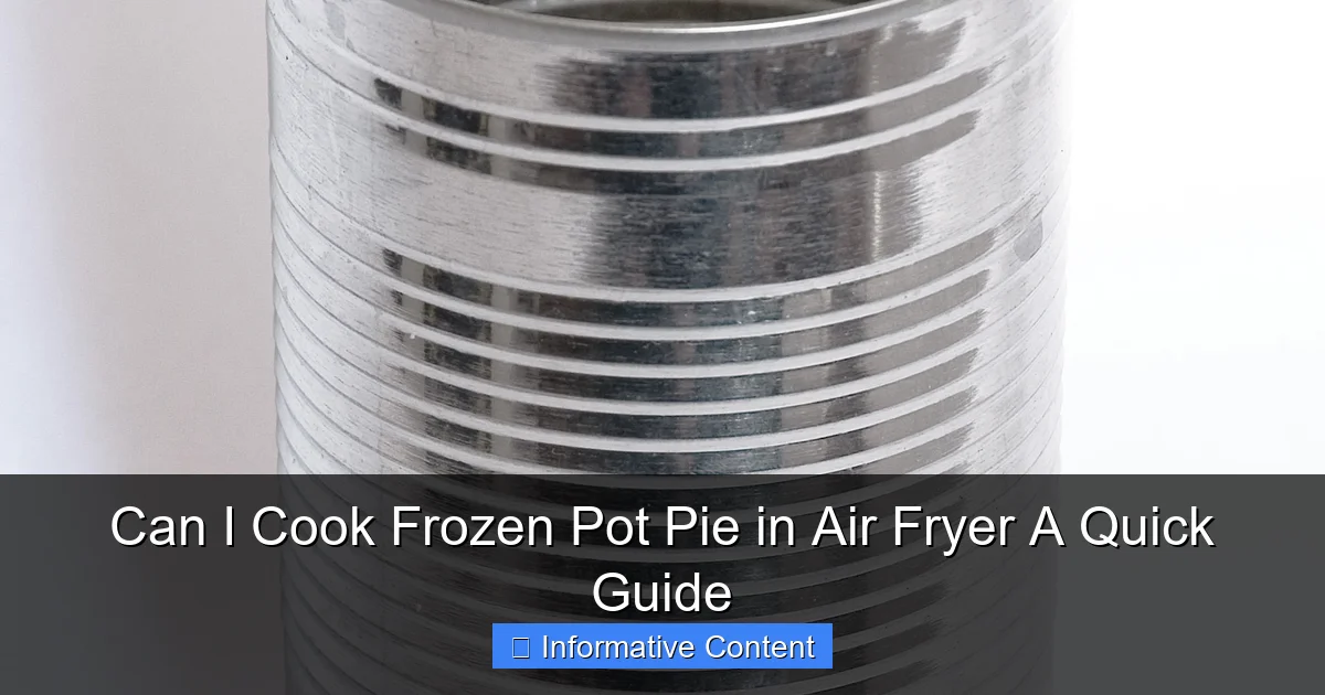 Can I Cook Frozen Pot Pie in Air Fryer A Quick Guide