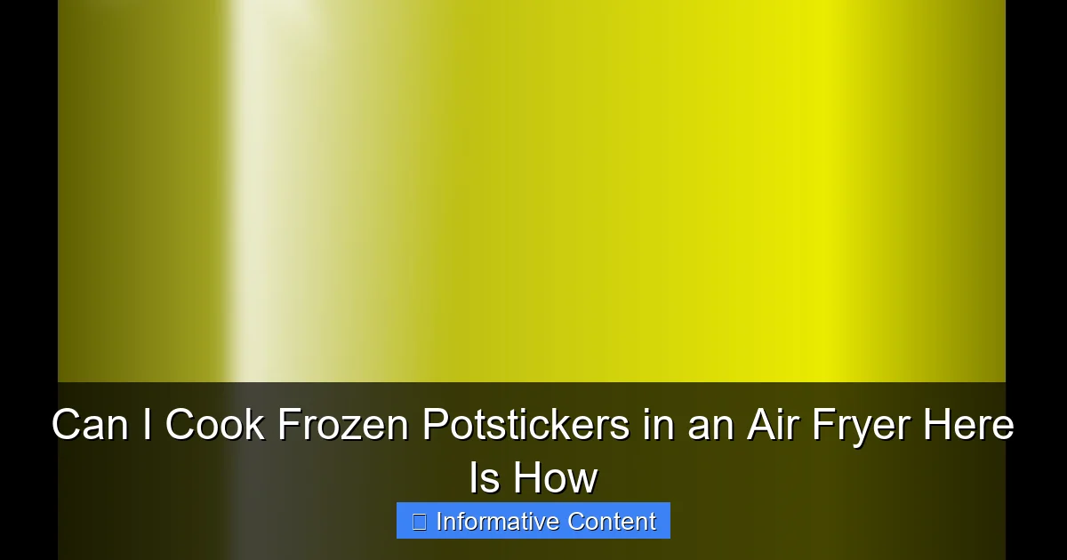 Can I Cook Frozen Potstickers in an Air Fryer Here Is How