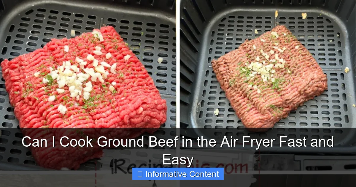 Can I Cook Ground Beef in the Air Fryer Fast and Easy