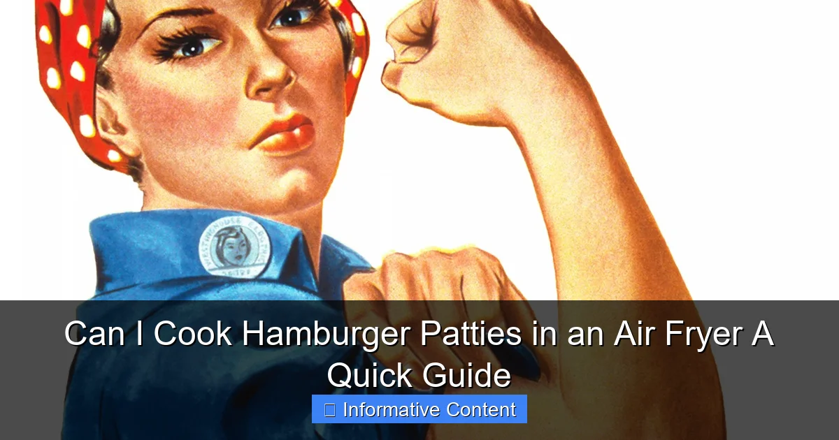 Can I Cook Hamburger Patties in an Air Fryer A Quick Guide