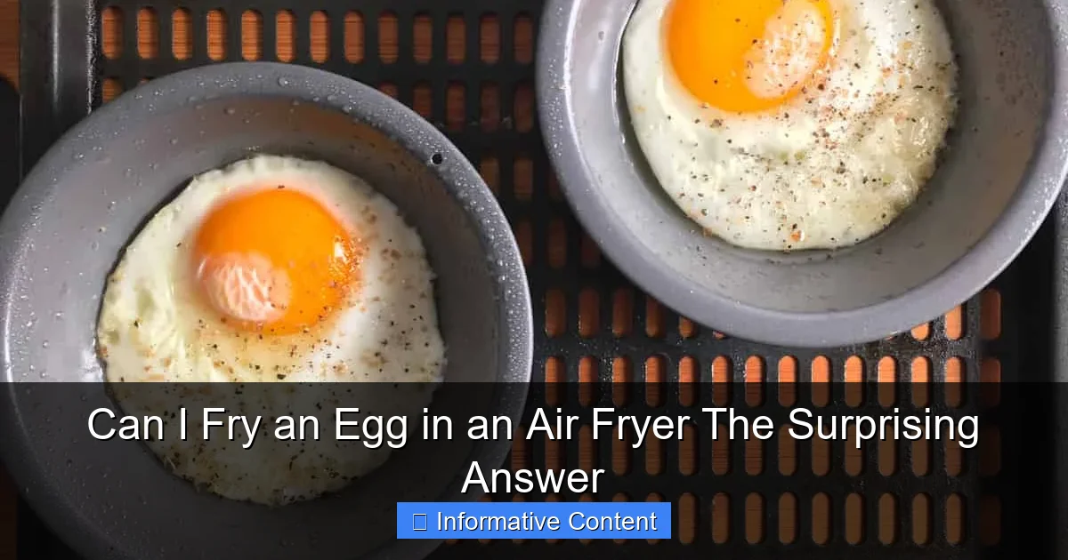Can I Fry an Egg in an Air Fryer The Surprising Answer
