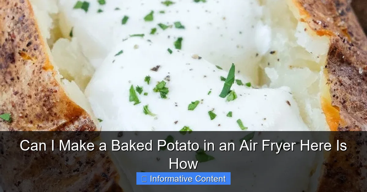 Can I Make a Baked Potato in an Air Fryer Here Is How