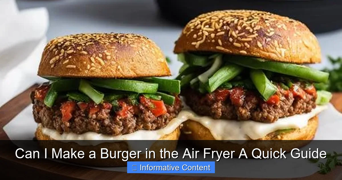 Can I Make a Burger in the Air Fryer A Quick Guide