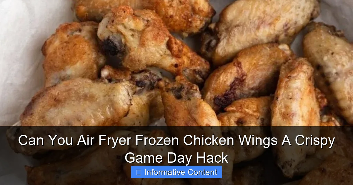 Can You Air Fryer Frozen Chicken Wings A Crispy Game Day Hack