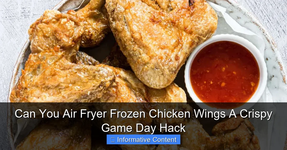 Can You Air Fryer Frozen Chicken Wings A Crispy Game Day Hack