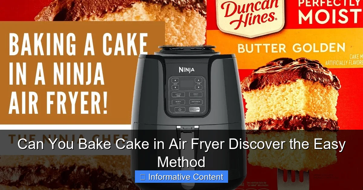 Can You Bake Cake in Air Fryer Discover the Easy Method