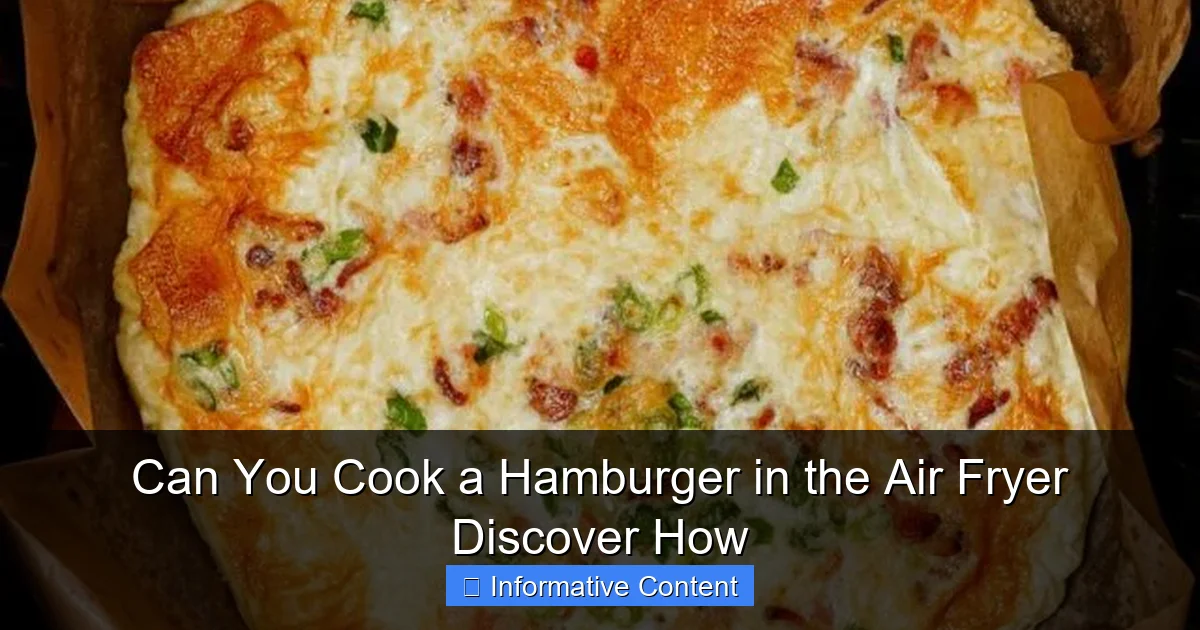 Can You Cook a Hamburger in the Air Fryer Discover How