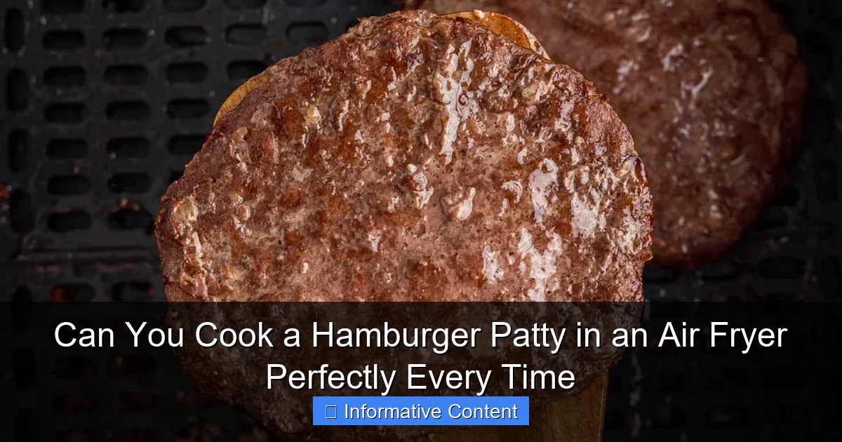 Can You Cook a Hamburger Patty in an Air Fryer Perfectly Every Time