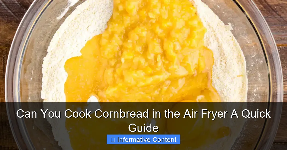 Can You Cook Cornbread in the Air Fryer A Quick Guide