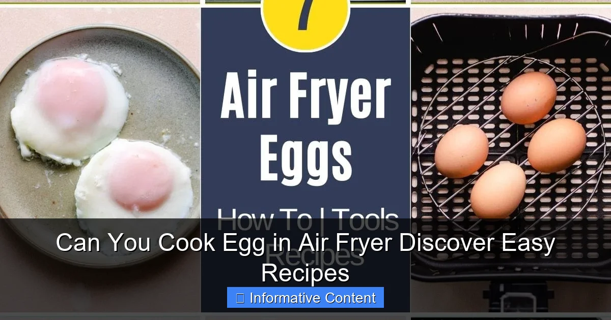 Can You Cook Egg in Air Fryer Discover Easy Recipes