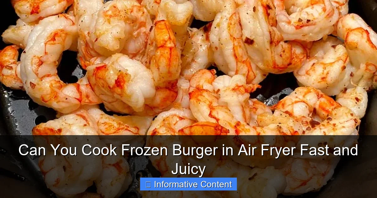 Can You Cook Frozen Burger in Air Fryer Fast and Juicy