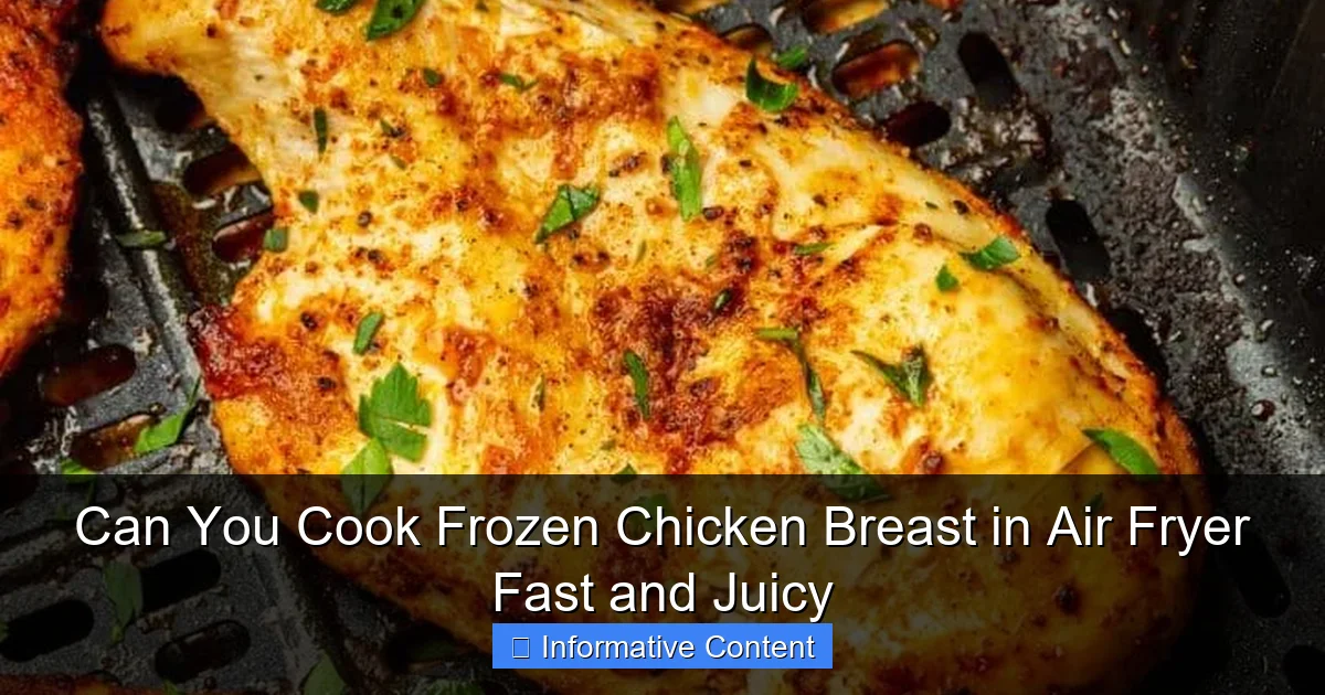 Can You Cook Frozen Chicken Breast in Air Fryer Fast and Juicy