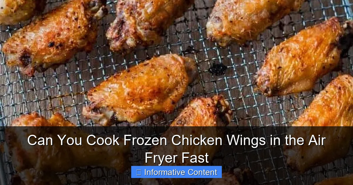 Can You Cook Frozen Chicken Wings in the Air Fryer Fast