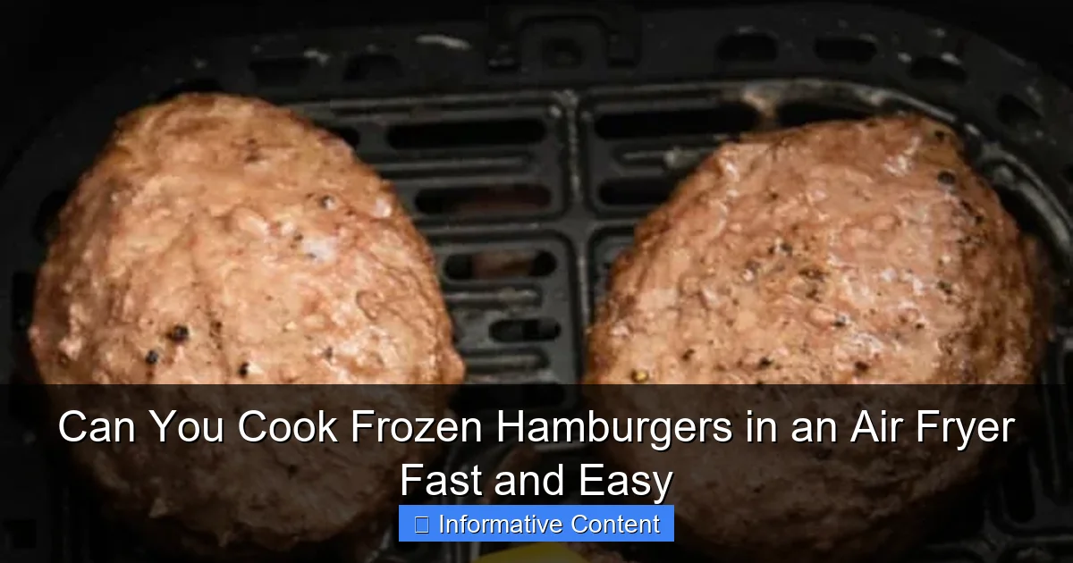 Can You Cook Frozen Hamburgers in an Air Fryer Fast and Easy