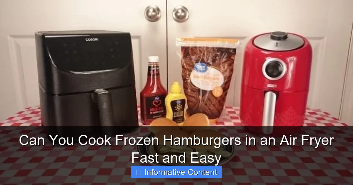 Can You Cook Frozen Hamburgers in an Air Fryer Fast and Easy