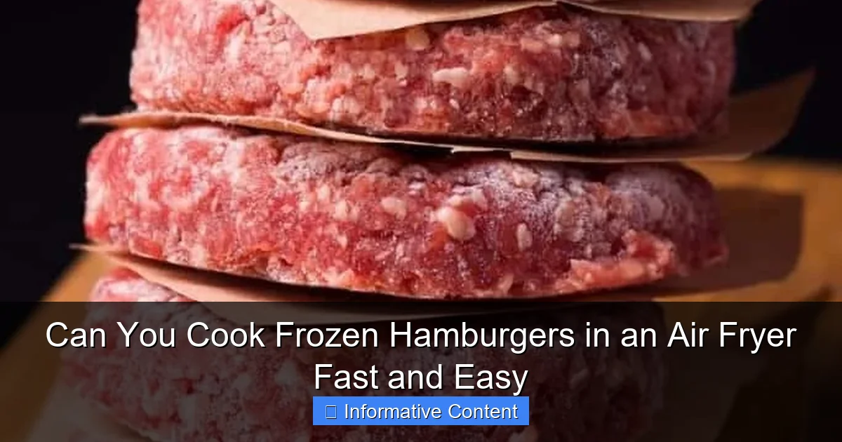 Can You Cook Frozen Hamburgers in an Air Fryer Fast and Easy