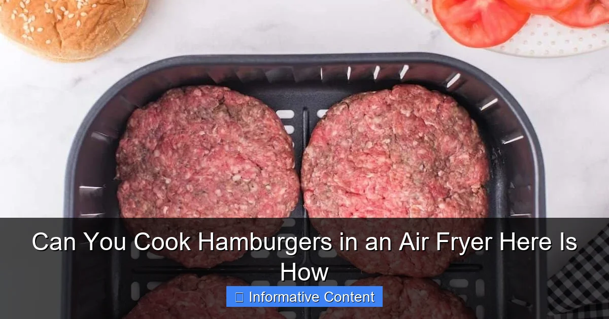Can You Cook Hamburgers in an Air Fryer Here Is How