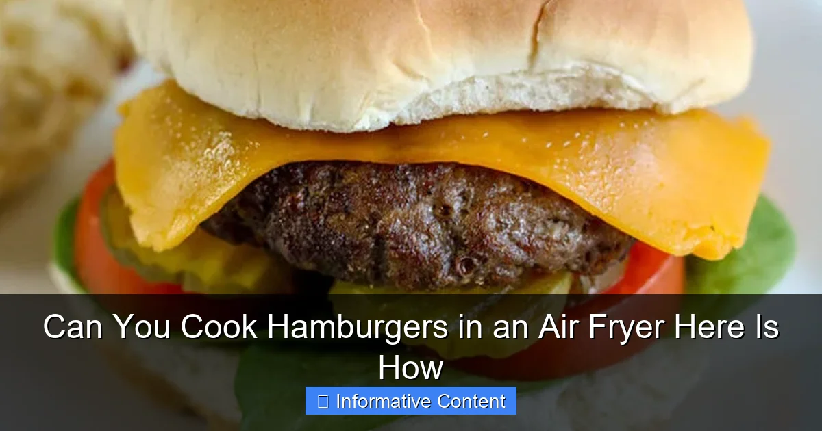 Can You Cook Hamburgers in an Air Fryer Here Is How