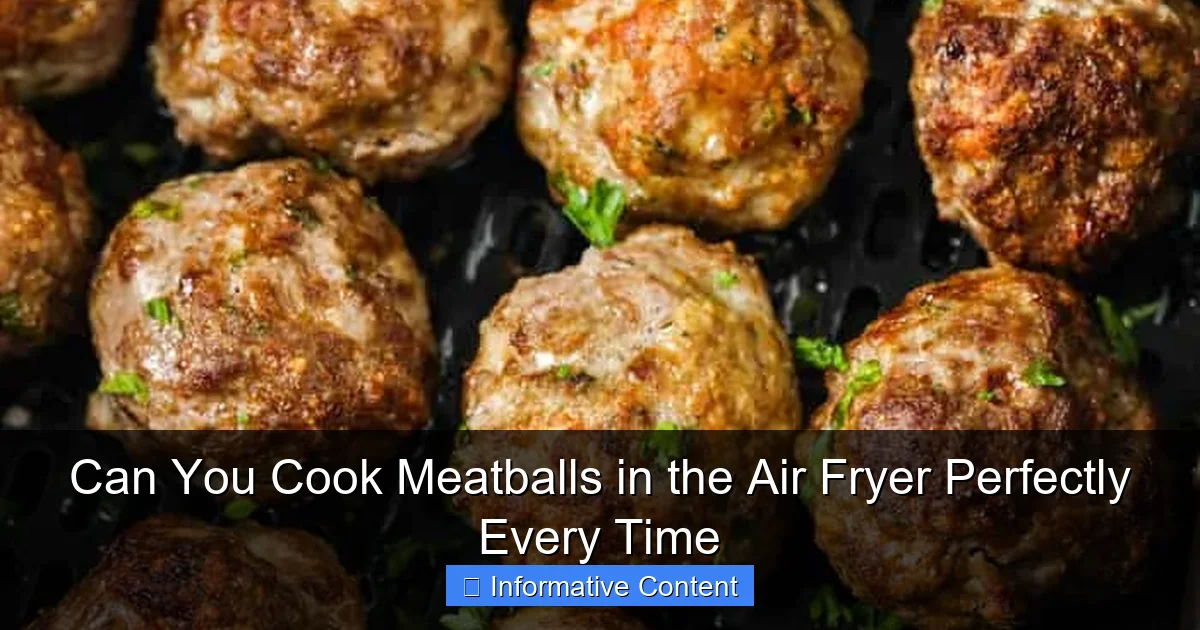 Can You Cook Meatballs in the Air Fryer Perfectly Every Time