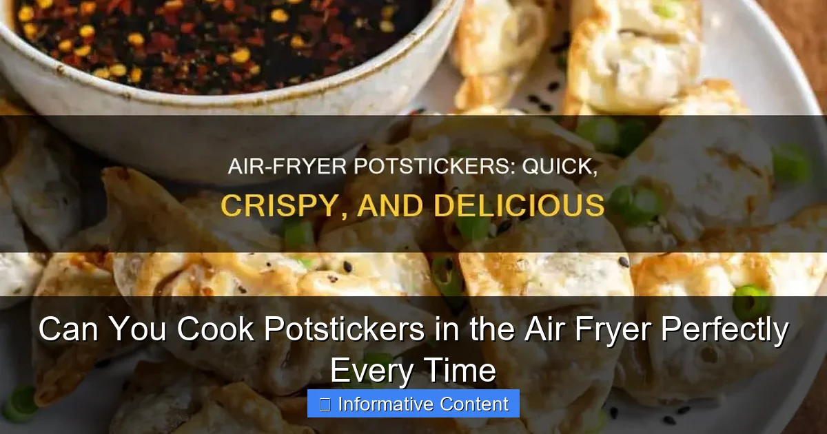 Can You Cook Potstickers in the Air Fryer Perfectly Every Time