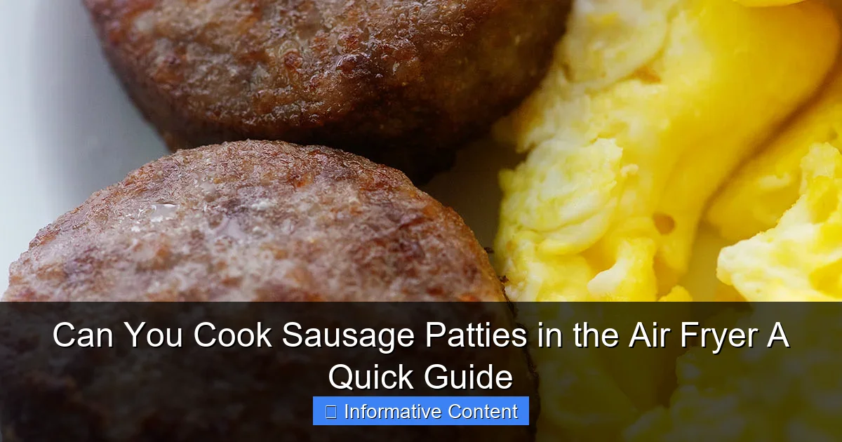 Can You Cook Sausage Patties in the Air Fryer A Quick Guide