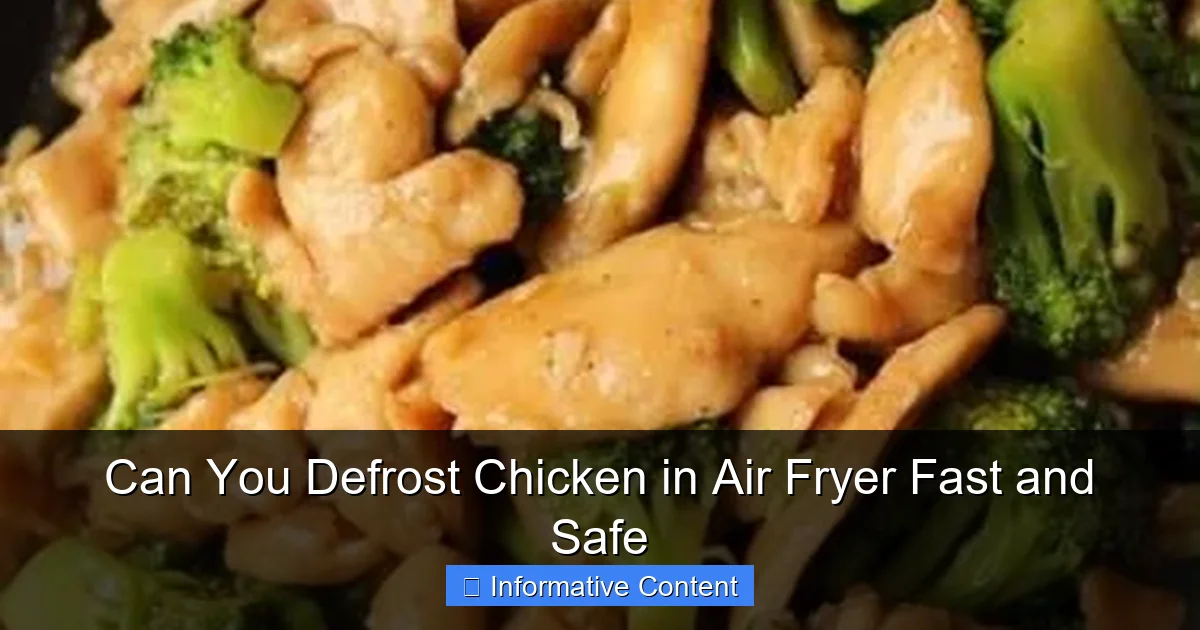 Can You Defrost Chicken in Air Fryer Fast and Safe
