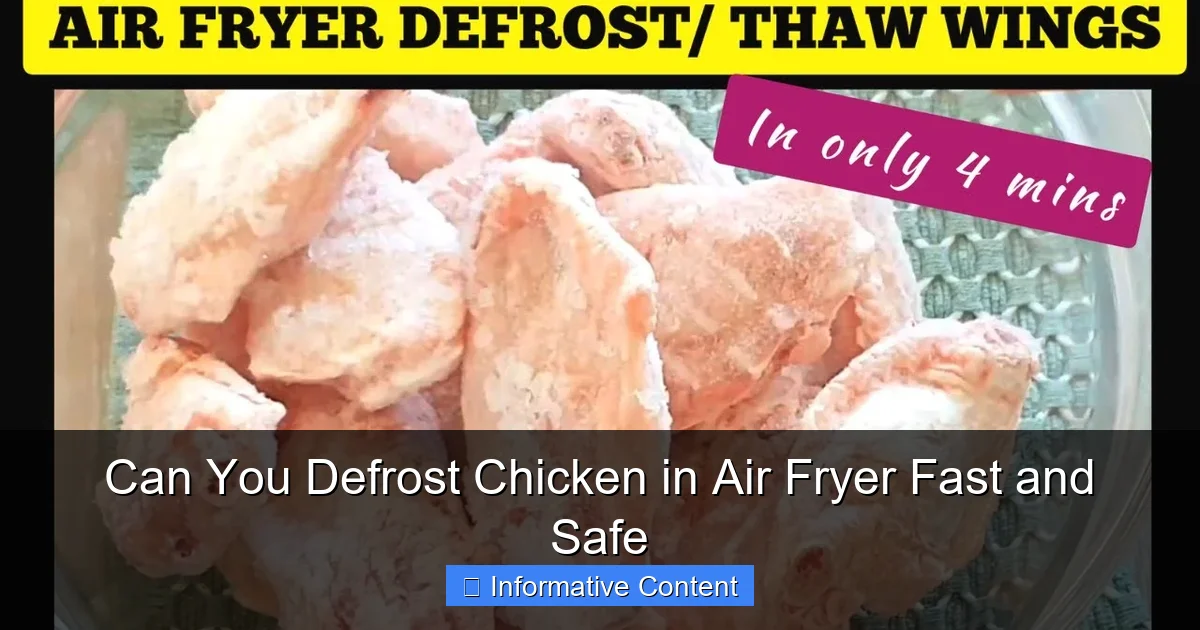 Can You Defrost Chicken in Air Fryer Fast and Safe