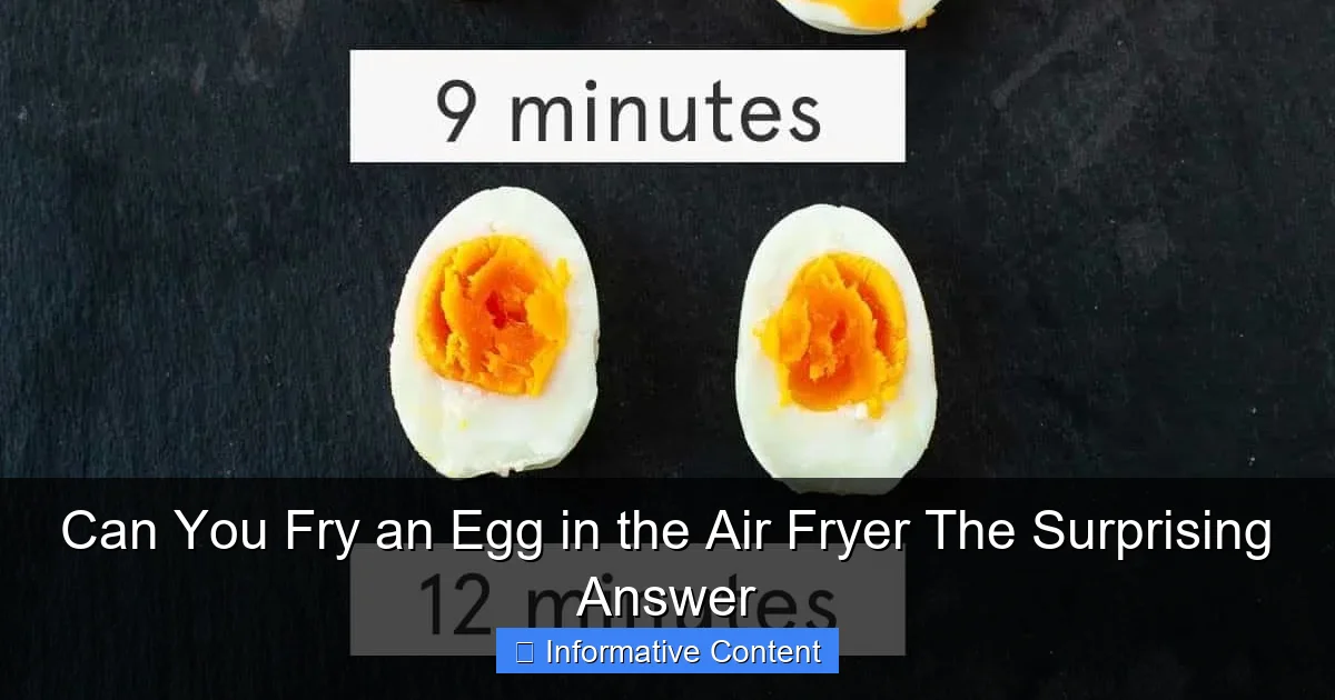 Can You Fry an Egg in the Air Fryer The Surprising Answer