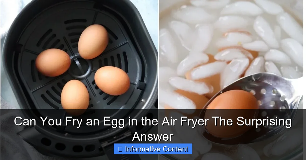Can You Fry an Egg in the Air Fryer The Surprising Answer