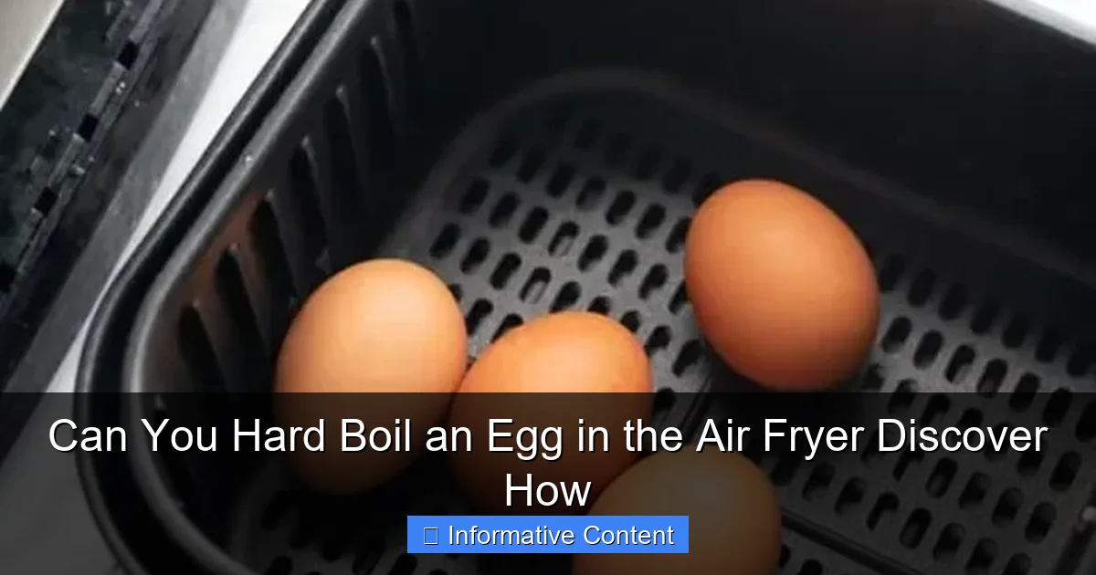 Can You Hard Boil an Egg in the Air Fryer Discover How