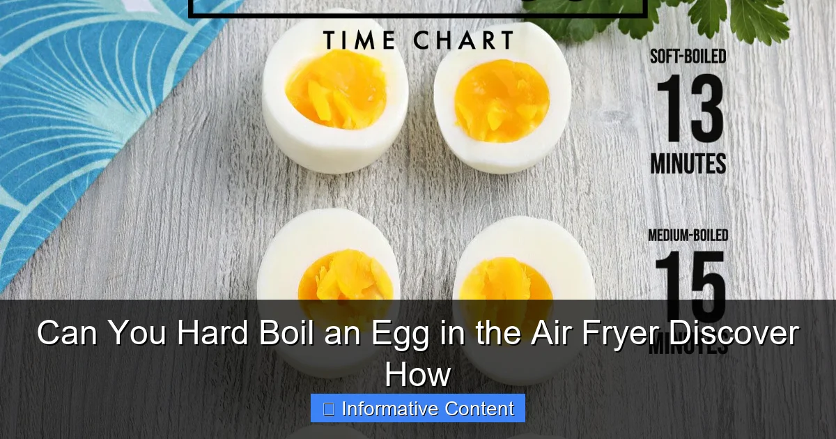 Can You Hard Boil an Egg in the Air Fryer Discover How