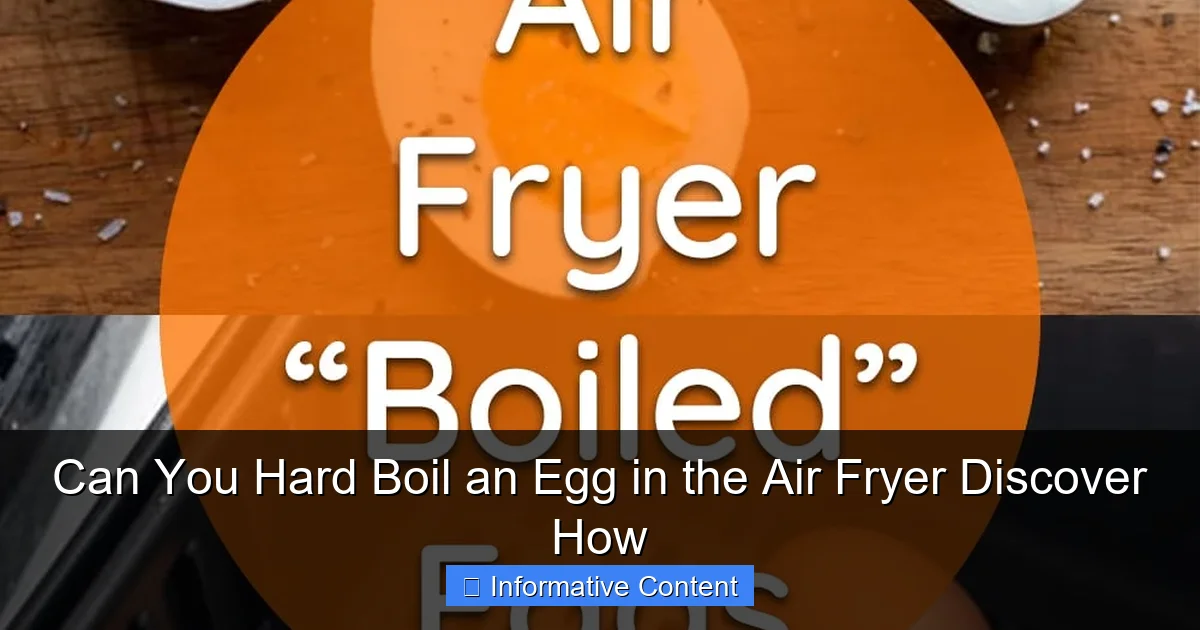 Can You Hard Boil an Egg in the Air Fryer Discover How