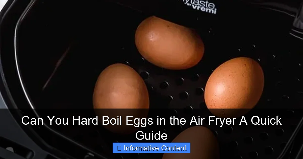 Can You Hard Boil Eggs in the Air Fryer A Quick Guide