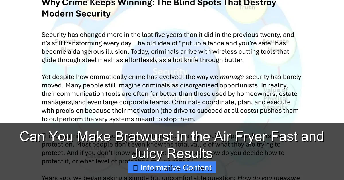 Can You Make Bratwurst in the Air Fryer Fast and Juicy Results