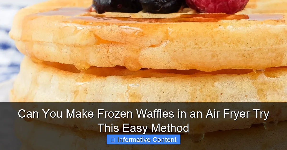 Can You Make Frozen Waffles in an Air Fryer Try This Easy Method