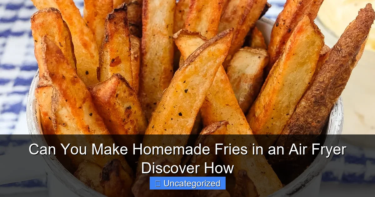 Can You Make Homemade Fries in an Air Fryer Discover How
