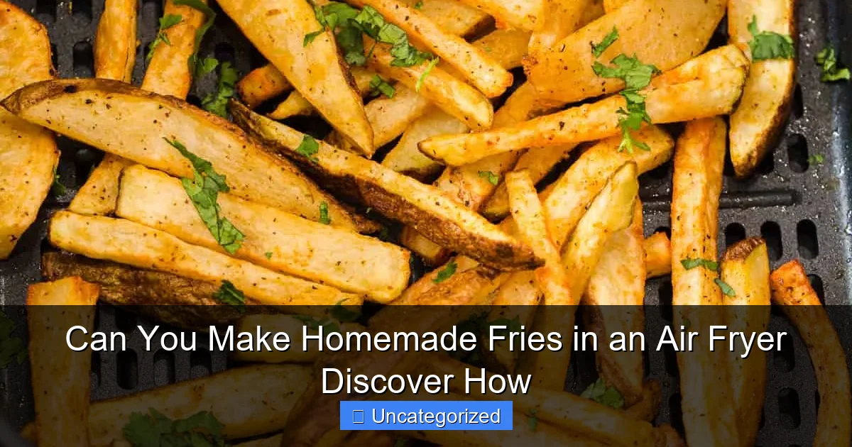 Can You Make Homemade Fries in an Air Fryer Discover How