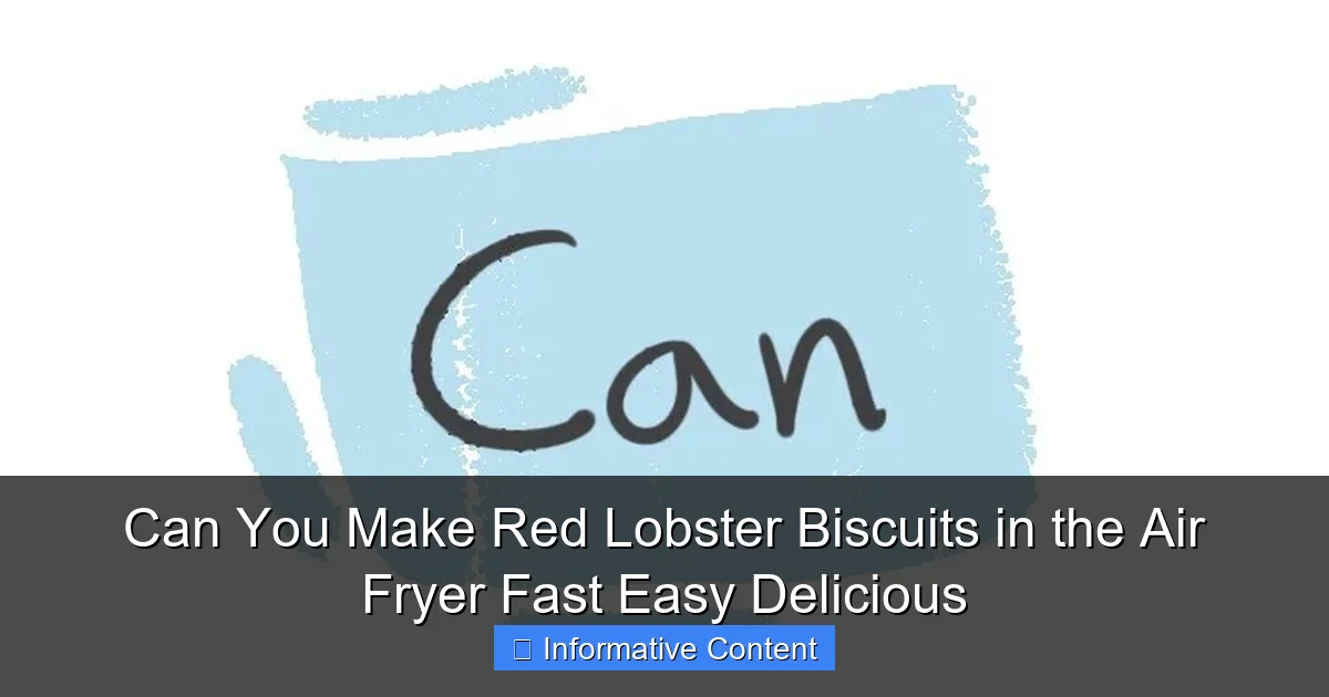 Can You Make Red Lobster Biscuits in the Air Fryer Fast Easy Delicious
