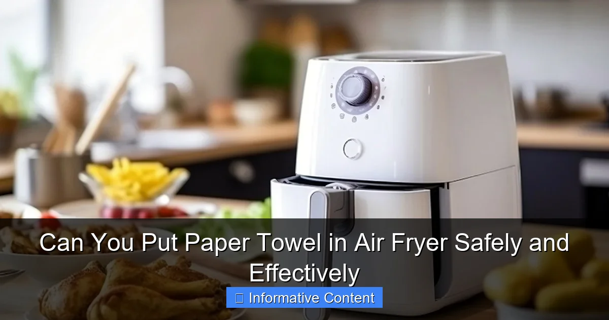 Can You Put Paper Towel in Air Fryer Safely and Effectively