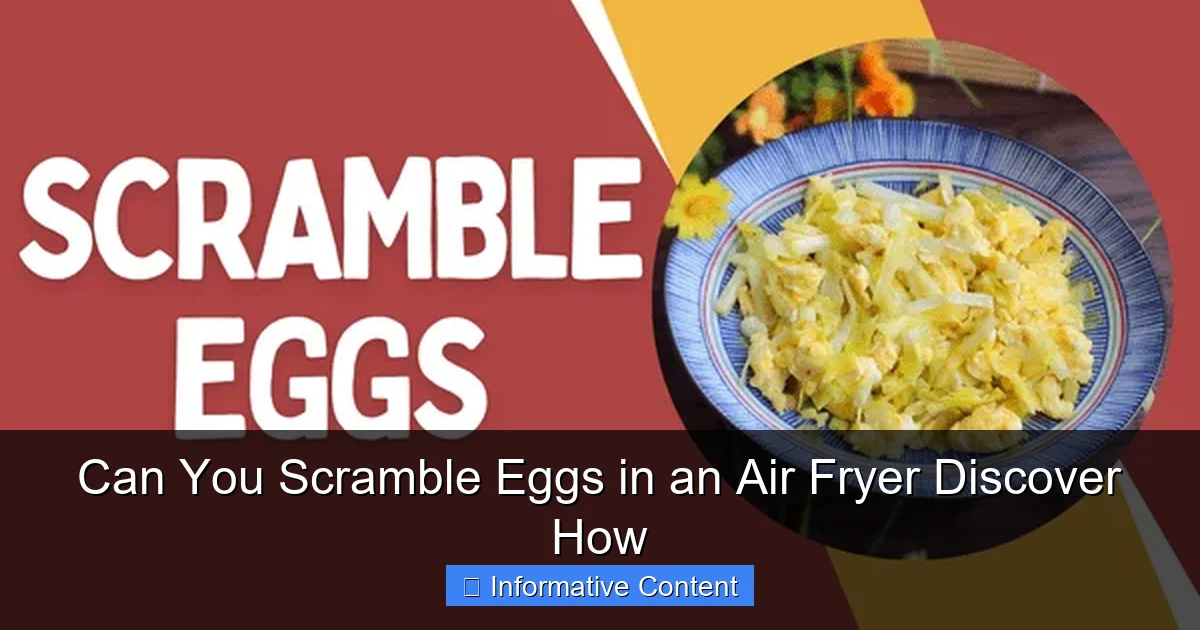 Can You Scramble Eggs in an Air Fryer Discover How