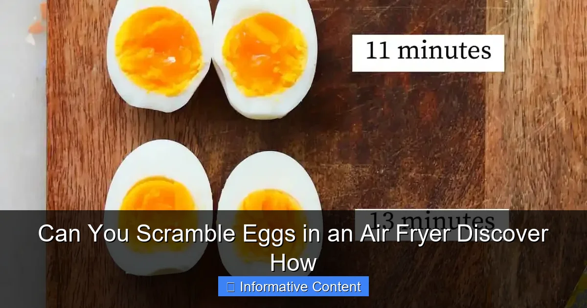 Can You Scramble Eggs in an Air Fryer Discover How