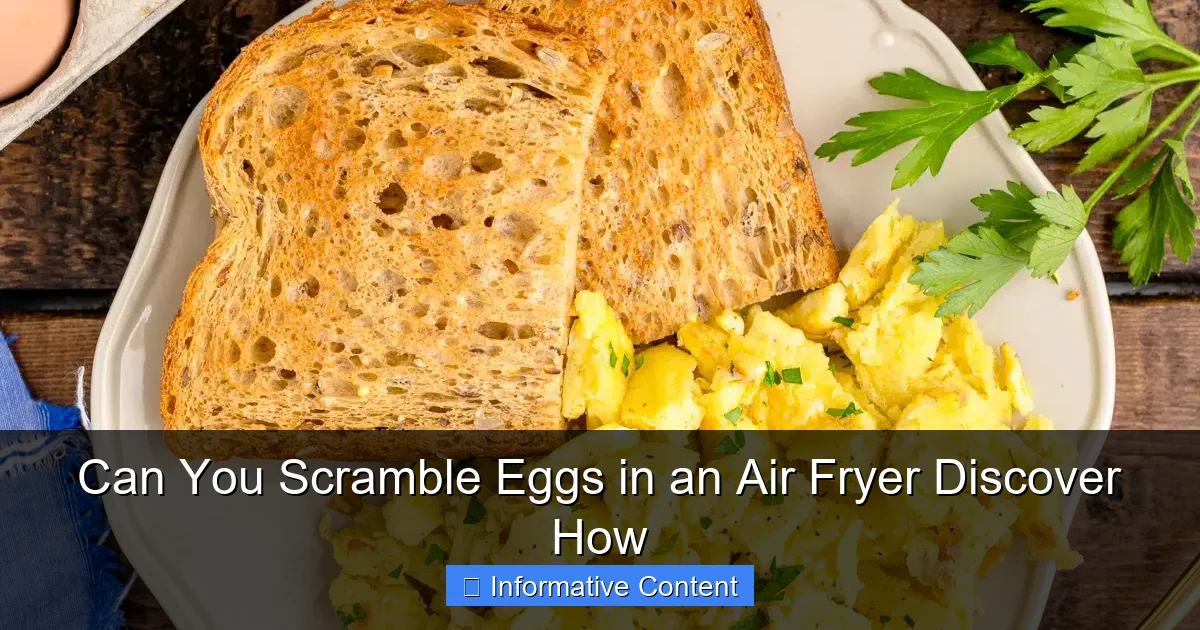 Can You Scramble Eggs in an Air Fryer Discover How