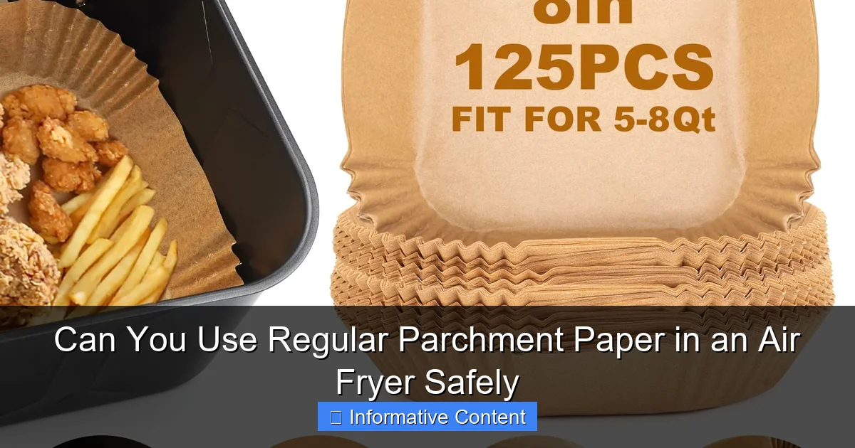 Can You Use Regular Parchment Paper in an Air Fryer Safely