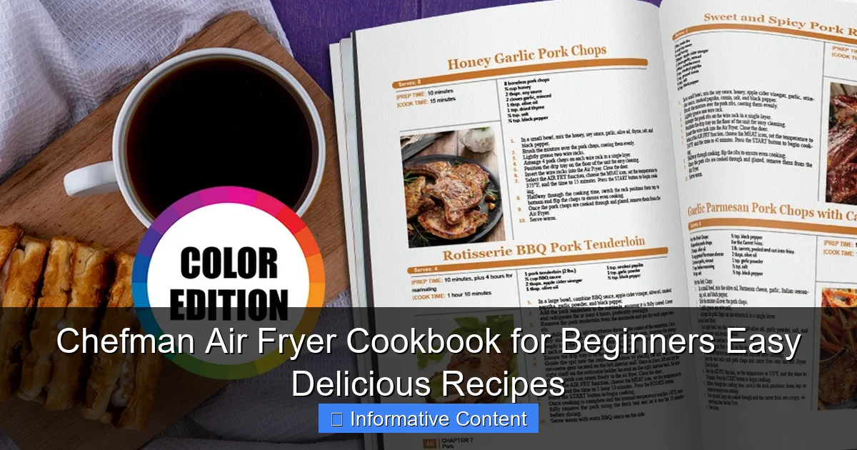 Chefman Air Fryer Cookbook for Beginners Easy Delicious Recipes
