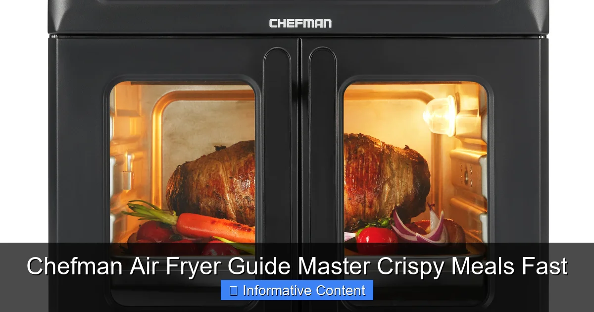 Chefman Air Fryer Guide Master Crispy Meals Fast
