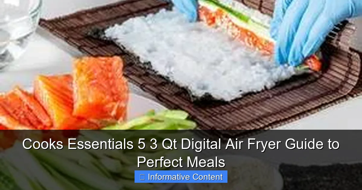 Cooks Essentials 5 3 Qt Digital Air Fryer Guide to Perfect Meals