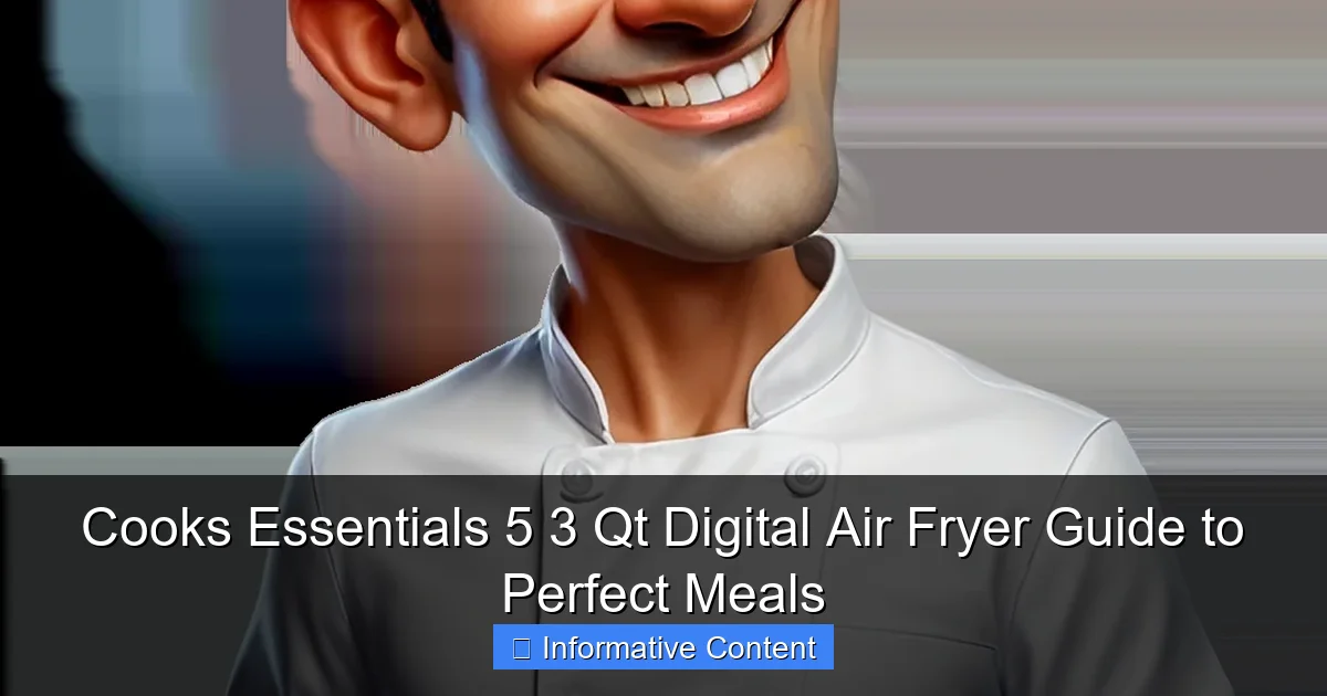 Cooks Essentials 5 3 Qt Digital Air Fryer Guide to Perfect Meals