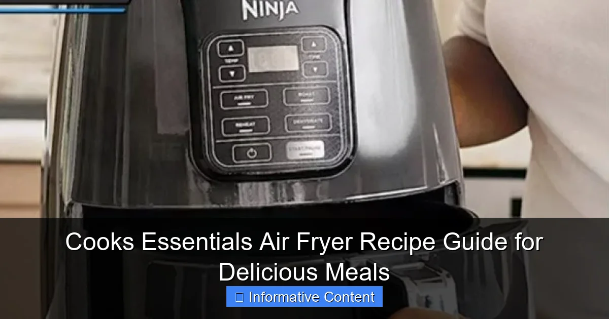 Cooks Essentials Air Fryer Recipe Guide for Delicious Meals