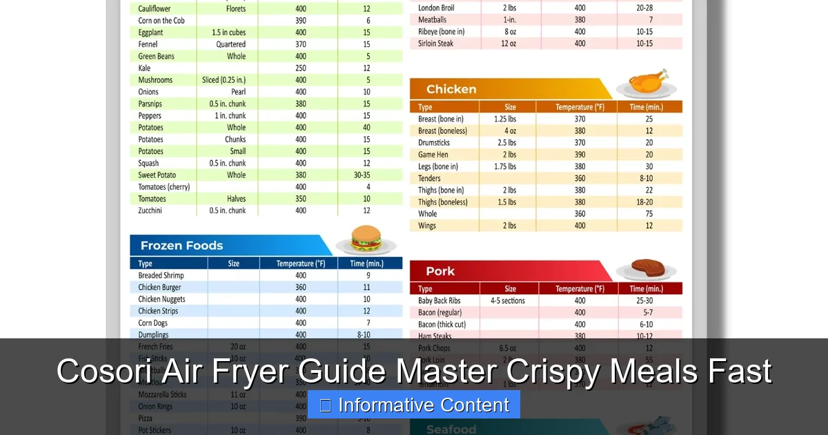 Cosori Air Fryer Guide Master Crispy Meals Fast