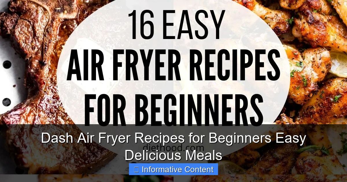 Dash Air Fryer Recipes for Beginners Easy Delicious Meals